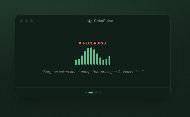 GekoPulse Voice Recording